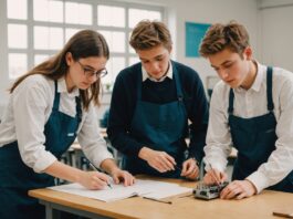 Rentrée 2026 : ce qui change pour l’apprentissage et les lycées professionnels Lycéens en formation professionnelle avec un enseignant en atelier