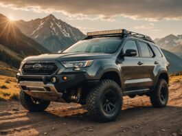 4×4 abordables : le grand retour des vrais tout-terrain en 2026 4x4 abordable moderne sur une piste rocheuse de montagne au coucher du soleil