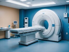IRM et scanner : pourquoi les délais d’attente restent aussi longs en France Scanner IRM dans une salle d'imagerie médicale moderne et lumineuse