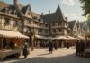 Jeu de rôle grandeur nature : quand un village entier devient terrain de jeu Participants costumés lors d'un festival de jeu de rôle grandeur nature en France