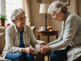 Aide à domicile : le métier du bien-être qui recrute le plus en France Professionnelle de l'aide à domicile accompagnant une personne âgée dans son quotidien