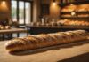 Prix de la baguette : pourquoi l’écart se creuse entre boulangeries et supermarchés Baguette de pain fraîche posée sur un comptoir en bois dans une boulangerie