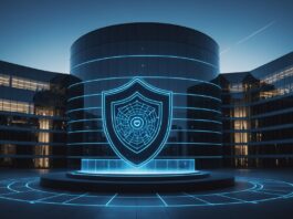 Cybersécurité de l’État : le plan Lecornu pour protéger les administrations françaises Illustration abstraite de cybersécurité et protection numérique de l'État