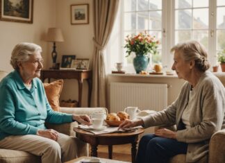 Aide et animation à domicile pour seniors : ce qui change en 2026 Aide à domicile accompagnant une personne âgée chez elle