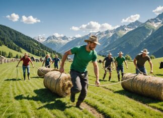 Parodie virale : des agriculteurs réinventent le Hyrox pour promouvoir leur métier Jeunes agriculteurs recréant un parcours sportif façon Hyrox à la ferme, parodie virale