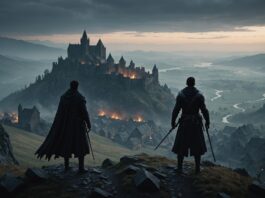 The Blood of Dawnwalker : le nouveau RPG dark fantasy signé d’anciens développeurs de The Witcher Scène de dark fantasy médiéval avec un guerrier mi-vampire dans les Carpates
