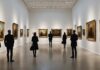 Kerry James Marshall s’installe au Musée d’Art Moderne de Paris Galerie de musée d'art moderne avec grandes peintures contemporaines exposées