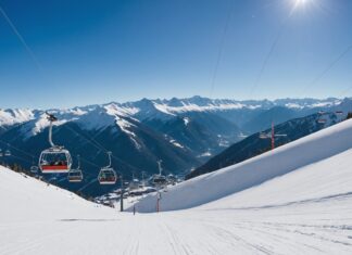Forfaits de ski : prix, nouveautés et dates d’ouverture des stations en France Piste de ski enneigée et télésiège dans une station de montagne française