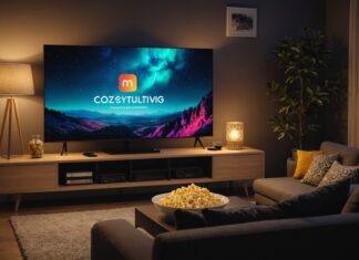 Streaming gratuit : JustWatch TV, le nouveau venu qui mise sur le divertissement en France Téléviseur allumé dans un salon, illustrant l'arrivée d'une nouvelle plateforme de streaming gratuit